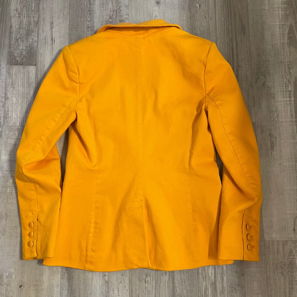 NWT Alice + Olivia Macey Notch Lapel Orange Tangerine Blaze size 12 - Picture 12 of 16